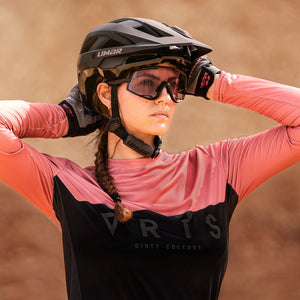 Limar Tonale helmet worn by woman mountain biker mobile view