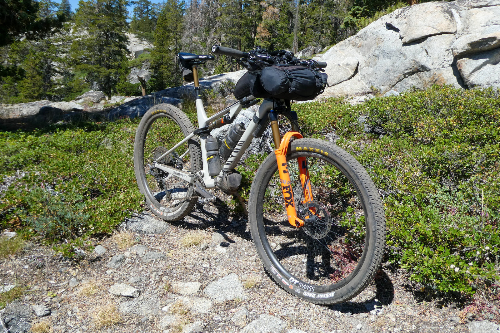 Limar athlete Jeff Kerkove's bike packed for Bones to Blue